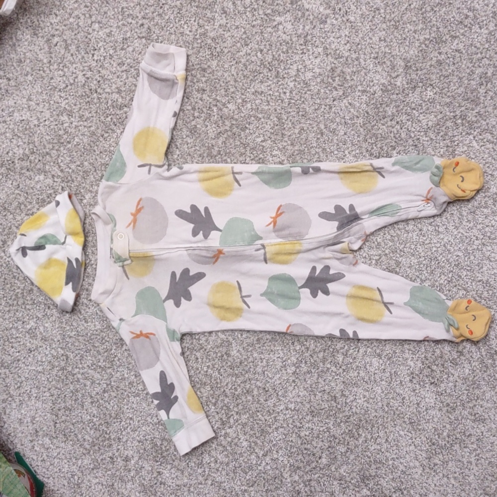 One Piece Footie Outfit With Hat